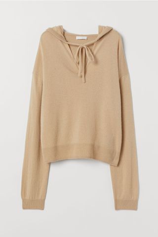 H&M + Hooded Cashmere Sweater