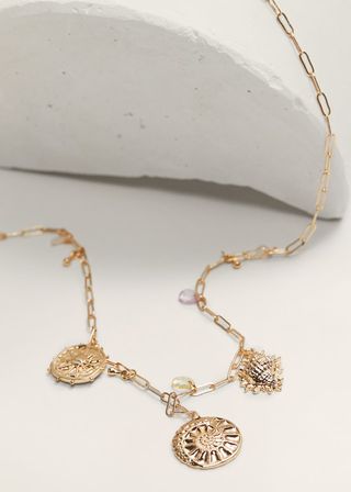 Mango + Metal Bead Necklace
