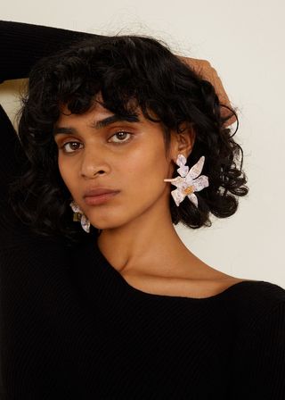 Mango + Floral Earrings