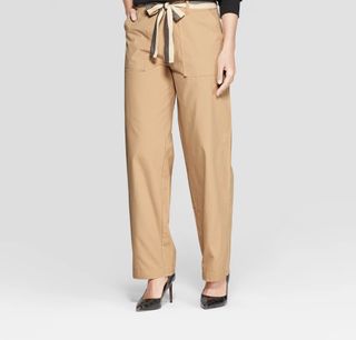 Who What Wear x Target + Duo Front Pocket Straight Wide Leg Cargo Pants