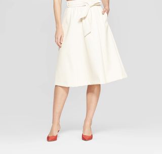 Who What Wear x Target + Belted Leather Skirt