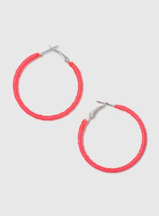 Dorothy Perkins + Neon Pink Hoop Earrings
