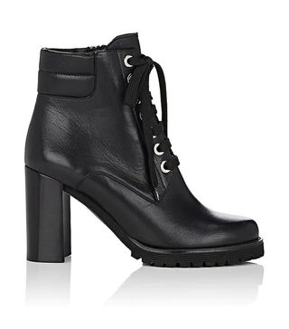 Barneys New York + Lug-Sole Leather Ankle Boots