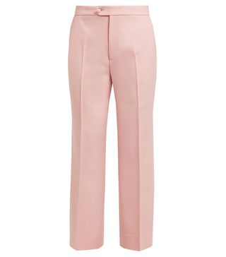 Gucci + High-Rise Wool-Twill Trousers