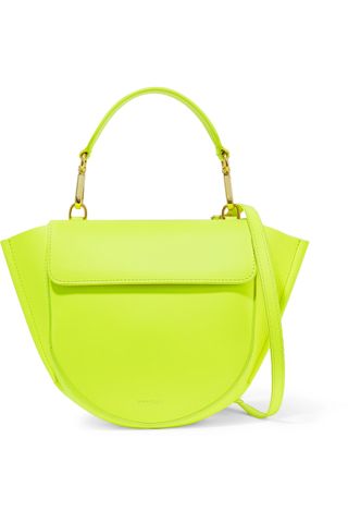 Wandler + Hortensia Mini Neon Leather Shoulder Bag