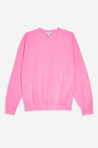 Topshop + Washed Neon Sweatshirt