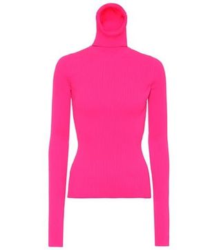 Balenciaga + Neon Turtleneck Sweater