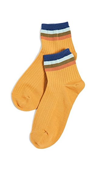 Madewell + Rainbow Rib Ankle Mid Socks