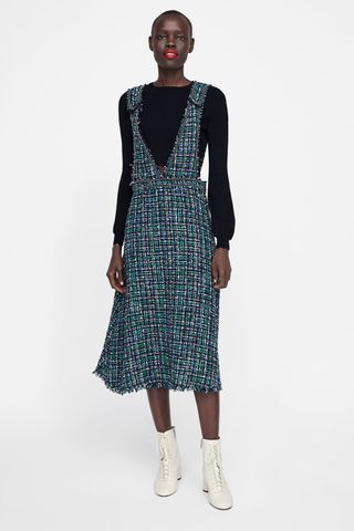 Zara + Tweed Overall Dress
