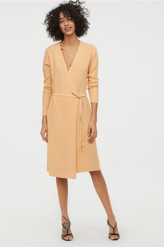H&M + Ribbed Wrap-front Dress
