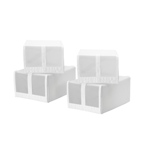 IKEA + Skubb Shoe Boxes, Pack of 4