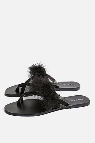 Topshop + Holly Fluff Sandals