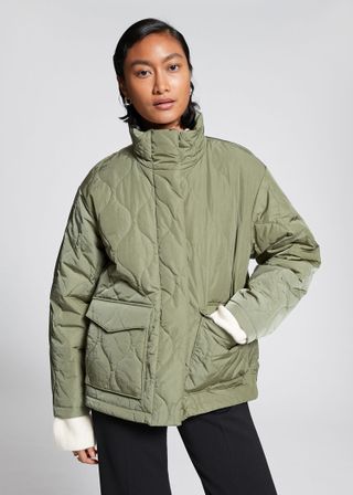 & Other Stories + Relaxed Wave Quilted Jacket