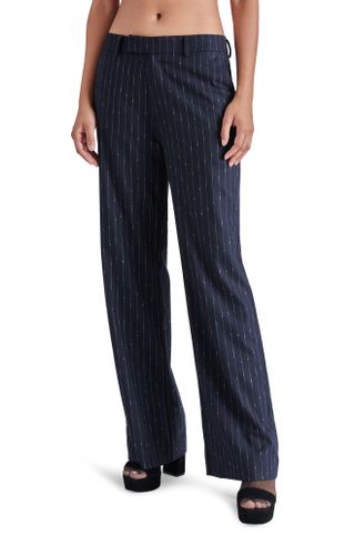 Steve Madden + Devin Relaxed Fit Pinstripe Pants