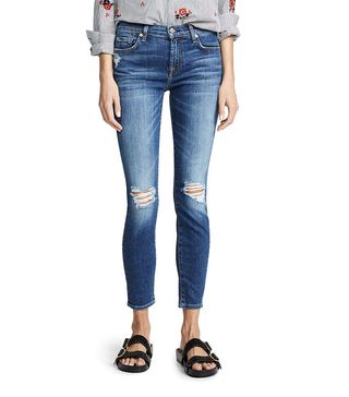 7 for All Mankind + The Ankle Skinny Jeans