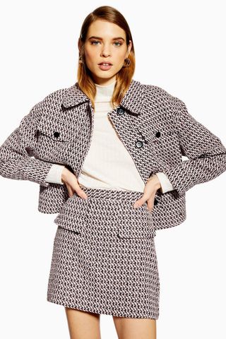 Topshop + Textured Boucle Jacket