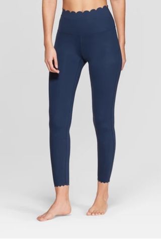 JoyLab + Premium High-Waisted 7/8 Scallop Legging