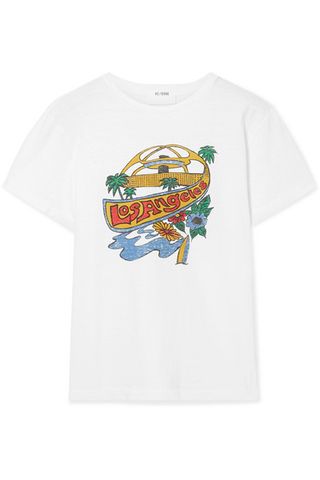 Re/Done + Los Angeles Print Classic Cotton Tee