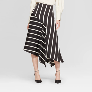 Who What Wear x Target + Seamed Midi Slip Skirt