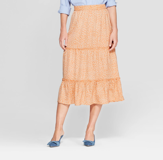 Who What Wear x Target + Tiered Midi Skirt