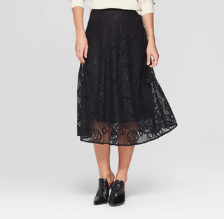 Who What Wear x Target + Full Lace Midi Skirt