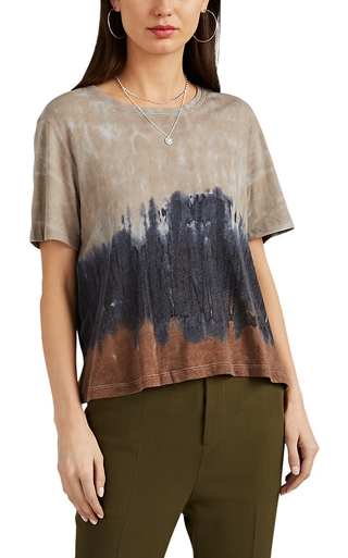 Raquel Allegra + Tie-Dyed Cotton-Blend Jersey T-Shirt