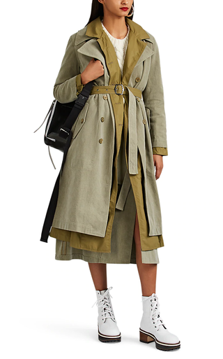 Sies Marjan + Devin Cotton Canvas Trench Coat