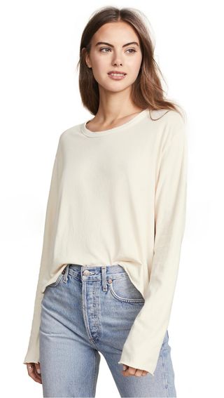 The Great + The Long Sleeve Crop Tee