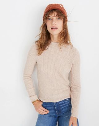 Madewell + Mockneck Pullover Sweater