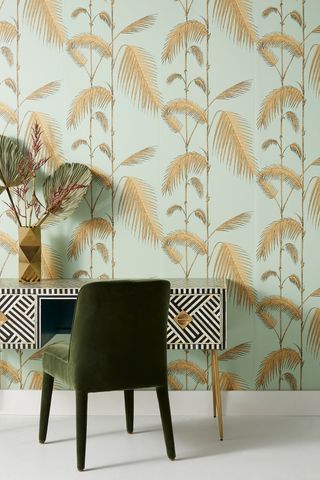 Anthropologie + Palm Leaves Wallpaper