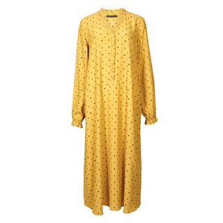 Marks & Spencer + Printed Long Sleeve Relaxed Midi Dress