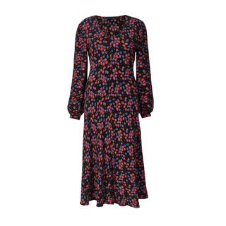 Marks & Spencer + Floral Print Fit and Flare Midi Dress