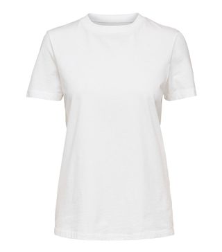 Selected + Basic Cotton T-Shirt