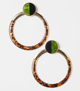 H&M + Large Round Earrings