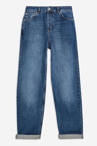 Topshop + Mid Blue Balloon Jeans