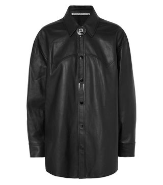 Alexander Wang + Embellished Leather Shirt