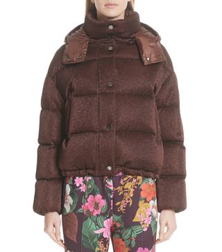 Moncler + Caille Metallic Quilted Down Jacket