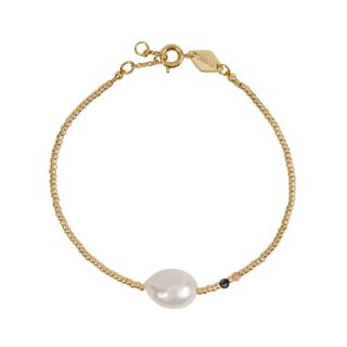 Anni Lu + Baroque Pearl 18kt Gold-Plated Bracelet