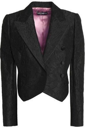 Dolce & Gabbana + Double-Breasted Jacquard Tuxedo Jacket