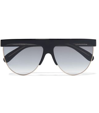 Givenchy + D-Frame Acetate and Gold-Tone Sunglasses