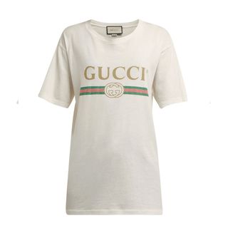 Gucci + Vintage-Logo Cotton-Jersey T-shirt