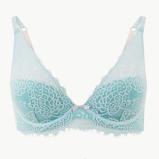 Marks & Spencer + Lace Underwired Bra With Plunge