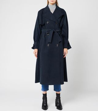 See By Chloé + Women's Trench Coat in Ink Navy