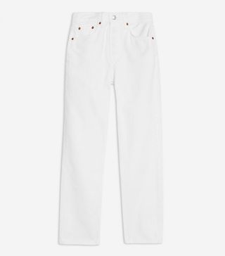 Topshop + White Dad Jeans