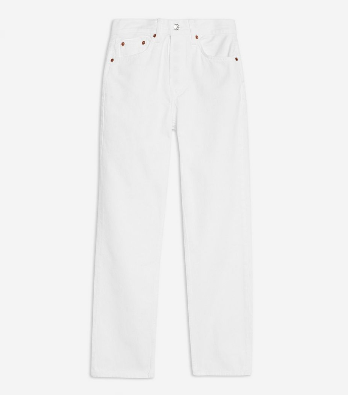Topshop + White Dad Jeans