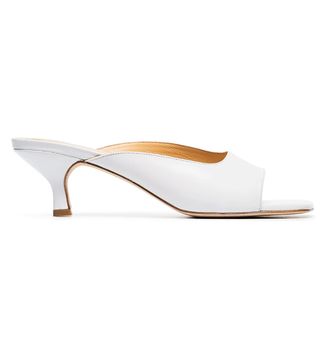 By Far + White Kosara 50 Leather Open Toe Mules