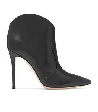 Gianvito Rossi + Mable 105D Leather Ankle Boots
