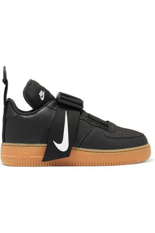 Nike + Air Force 1 Utility Piqué, Smooth and Textured-Leather Sneakers