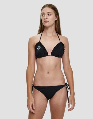 Ganni + Polly Embroidered Swimsuit