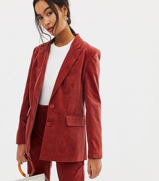ASOS + Suit Blazer in Velvet